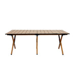 Levede Folding Camping Table Chair Set Oak-2006733114314985473