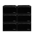 Stacked Shoe Box Acrylic Sneaker Display 6PC Black-2018816656914124801