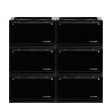 Stacked Shoe Box Acrylic Sneaker Display 6PC Black-2018816656914124801