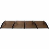 Mountview Window Door Awning Outdoor 1M X 4M Brown 1x4M
