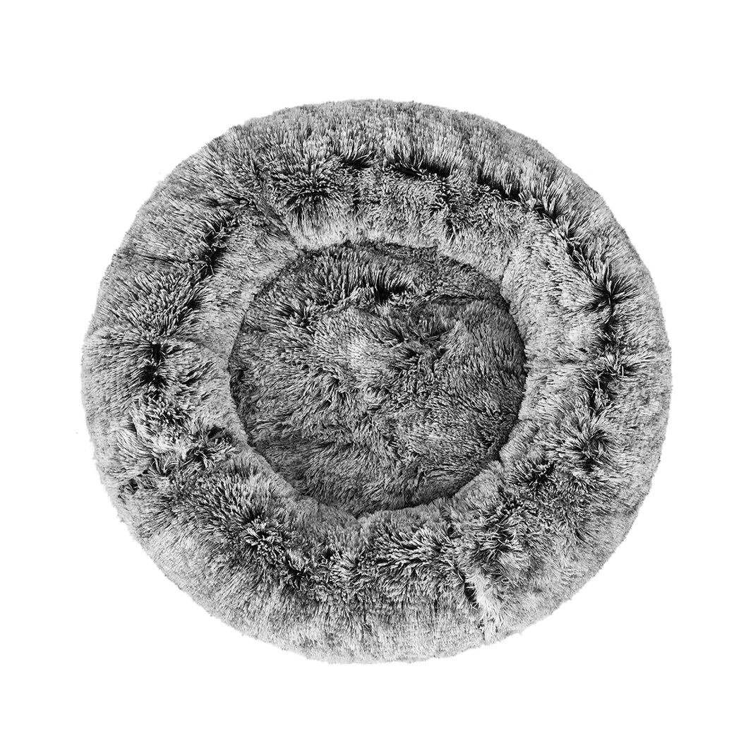 PaWz Pet Bed Cat Dog Donut Nest Calming L Charcoal Large-2018816778347614209