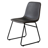 Levede 2x Dining Chairs Kitchen Table Black-2006733277083340801