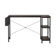 Levede L Shaped Computer Desk Corner Desk Brown-2018816895477747713