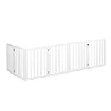 PaWz Wooden Pet Gate Dog Fence Safety White 100 Pack