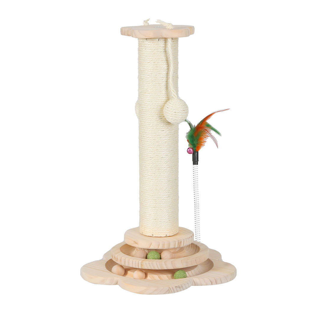 Pawz Cat Scratcher Wooden Scratching Post-2006732788295929857