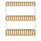 Levede Bamboo Storage Rack 3 Tier Shelf Shoe Organiser