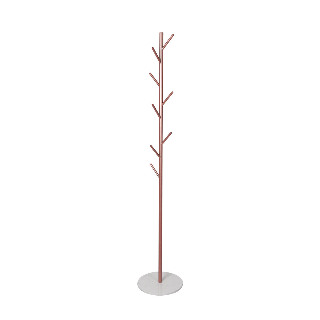 Levede Coat Rack Hat Clothes Stand Hanger Rose Gold Rose Golden-2018816740716318721