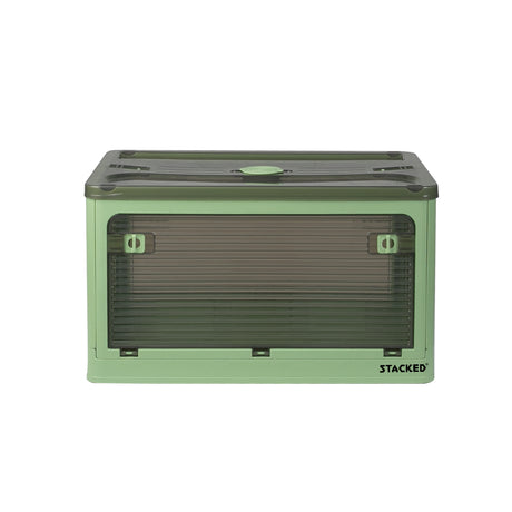 Storage Containers Stackable Lid Clothes S Green Small-2018816654397542401