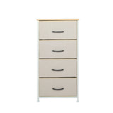 Levede Storage Cabinet Tower Chest Beige-2006733262801735681