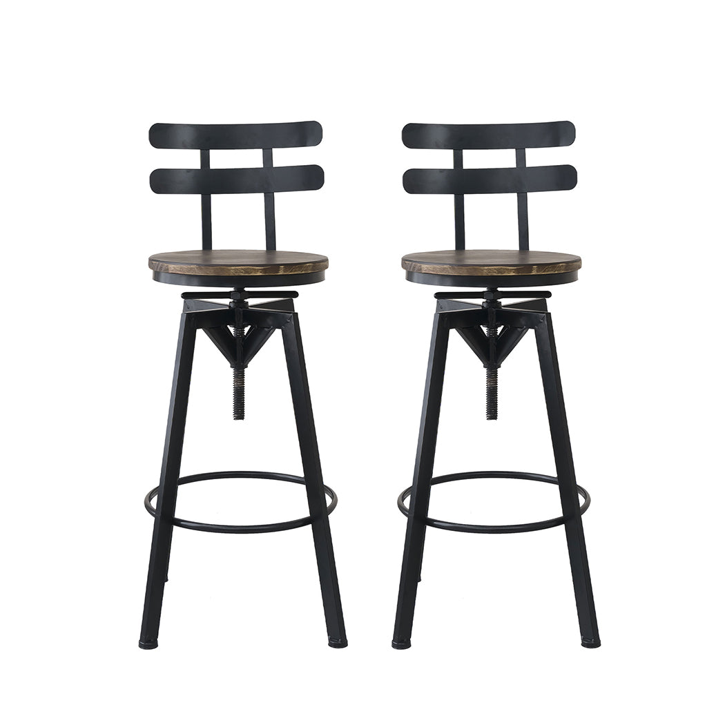 Levede 4x Bar Stool Industrial Adjustable-2006732718183944193
