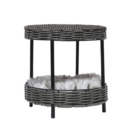 PaWz Rattan Pet Bed Elevated Raised-1954802531649589249