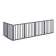 PaWz Wooden Pet Gate Dog Fence Safety Grey 100 Pack-2006732964356034561