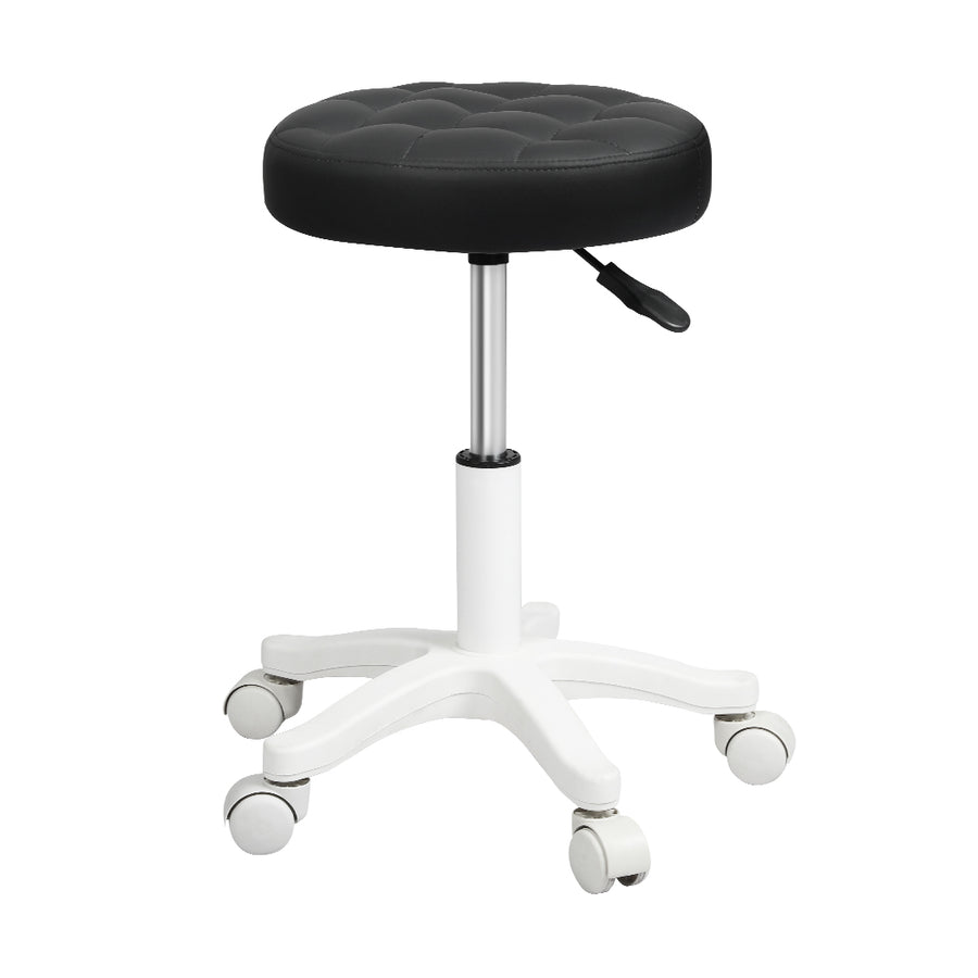 Levede 4x Rolling Bar Stool Swivel Salon SPA Chair Black-2018816867141029889