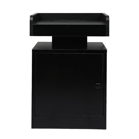 Levede Bedside Table USB Charger Outlet RGB Black-2006732841714585601
