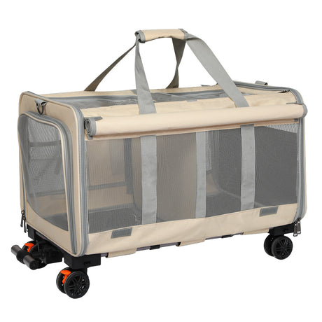 Pawz Pet Carrier 4 Wheel Portable Rolling Foldable-1954802466600128513