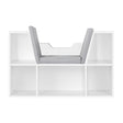 Levede Kids Bookcase Toys Box Shelf White-1954802614847803393