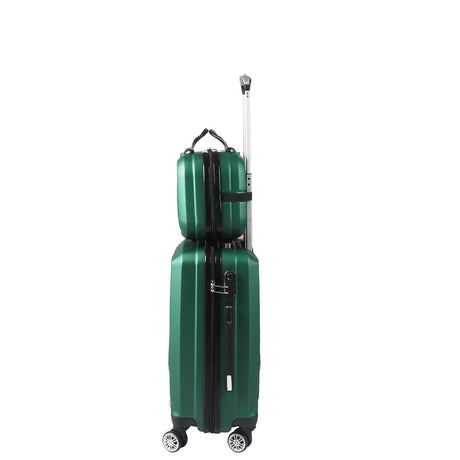 Slimbridge 2pcs 20"Travel Luggage Set Green-2006733062121066497
