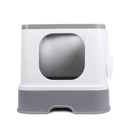 PaWz Cat Litter Box Fully Enclosed Kitty Grey-2018816755983585281