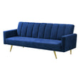 Levede Sofa Bed Convertible Velvet Lounge Recliner Couch Sleeper 3 Seater Blue-1954802342377426945