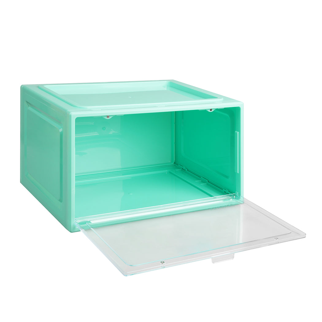Stacked Sneaker Display Case Stackable Cyan-2006733027409006593