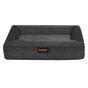 Pawz M Size Orthopedic Dog Bed with Corduroy Removable Cover Waterproof Washable Grey