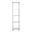 Stacked Display Cabinet Tempered Glass White-2006733283139915777