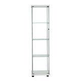 Stacked Display Cabinet Tempered Glass White-2006733283139915777