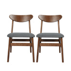 Levede 2xDining Chairs Kitchen Chair Brown 2Pack-2018816901869867009