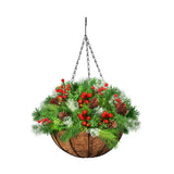 Santaco Christmas Hanging Basket Ornaments 25CM