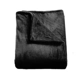 DreamZ 320GSM 220x160cm Ultra Soft Mink Black Single-2018816624026587137