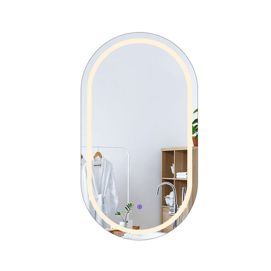EMITTO LED Wall Mirror Oval Anti-fog 50x75cm-2018816856063873025