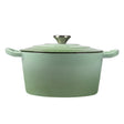 TOQUE 4L Enamel Dutch Oven Pot in Green Colour-2018816783506608129