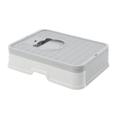 PaWz Foldable Cat Litter Box Tray Enclosed Grey-2018816740015869953