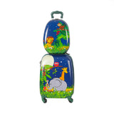 BoPeep 16''13'' 2PCS Kids Luggage Set Jungle