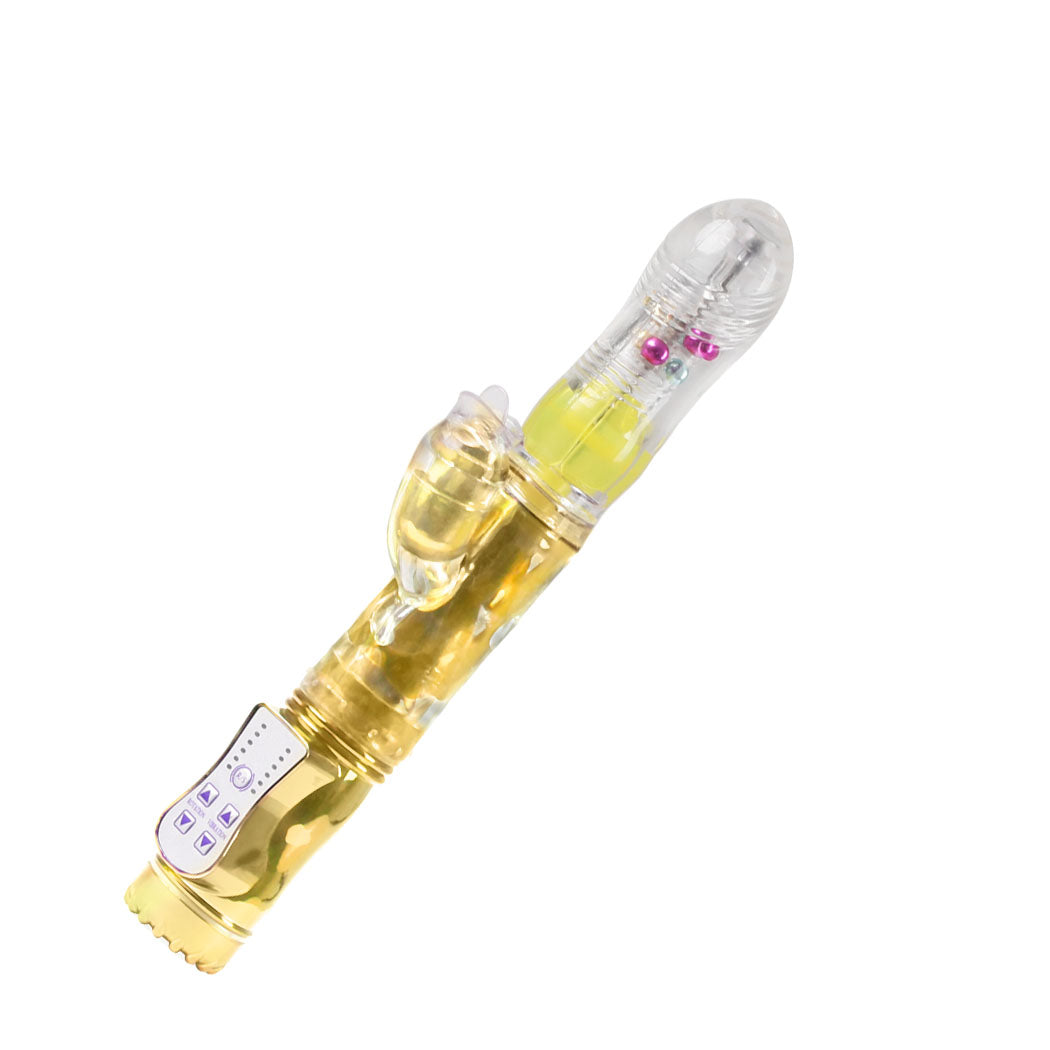 Urway Rabbit Vibrator Masturbator Thrusting Gold-2018816654041026561