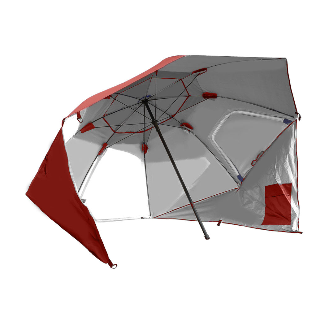 Mountview Beach Umbrella Outdoor Umbrellas Red 2.33M-2018816736698175489