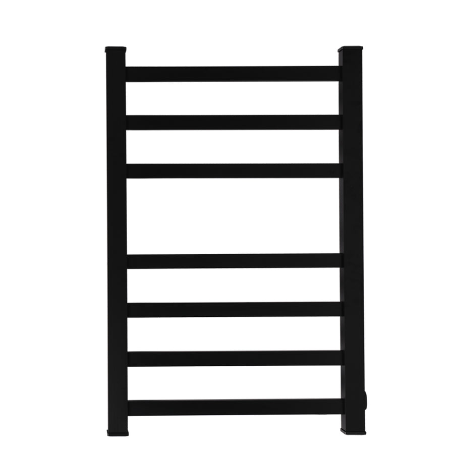 Heated Towel Rail Warmer Rack Wall Mounted Black-2006733186985496577
