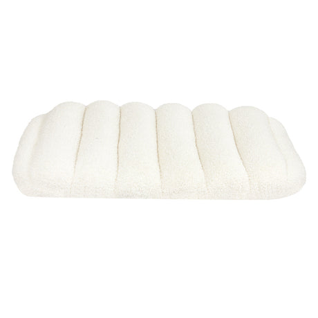 Pawz S Size Orthopedic Dog Bed with Sherpa Plush Removable Cover in White-2018816662094090241