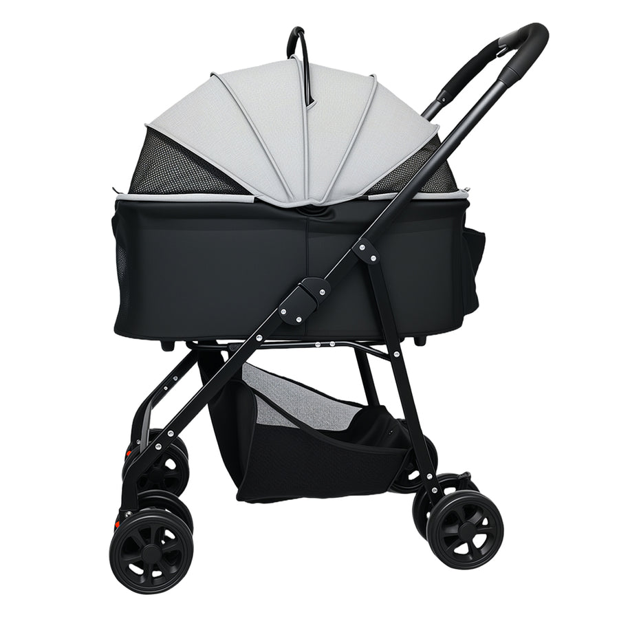 Pawz Pet Stroller 3 in1Dog Cat Pram Foldable Carrier-2017004951246606337