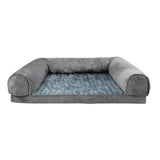 PaWz Pet Bed Sofa Dog Bedding Soft Warm L Cover Grey Cover Large