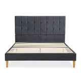 Levede Bed Frame Queen Size Mattress Grey