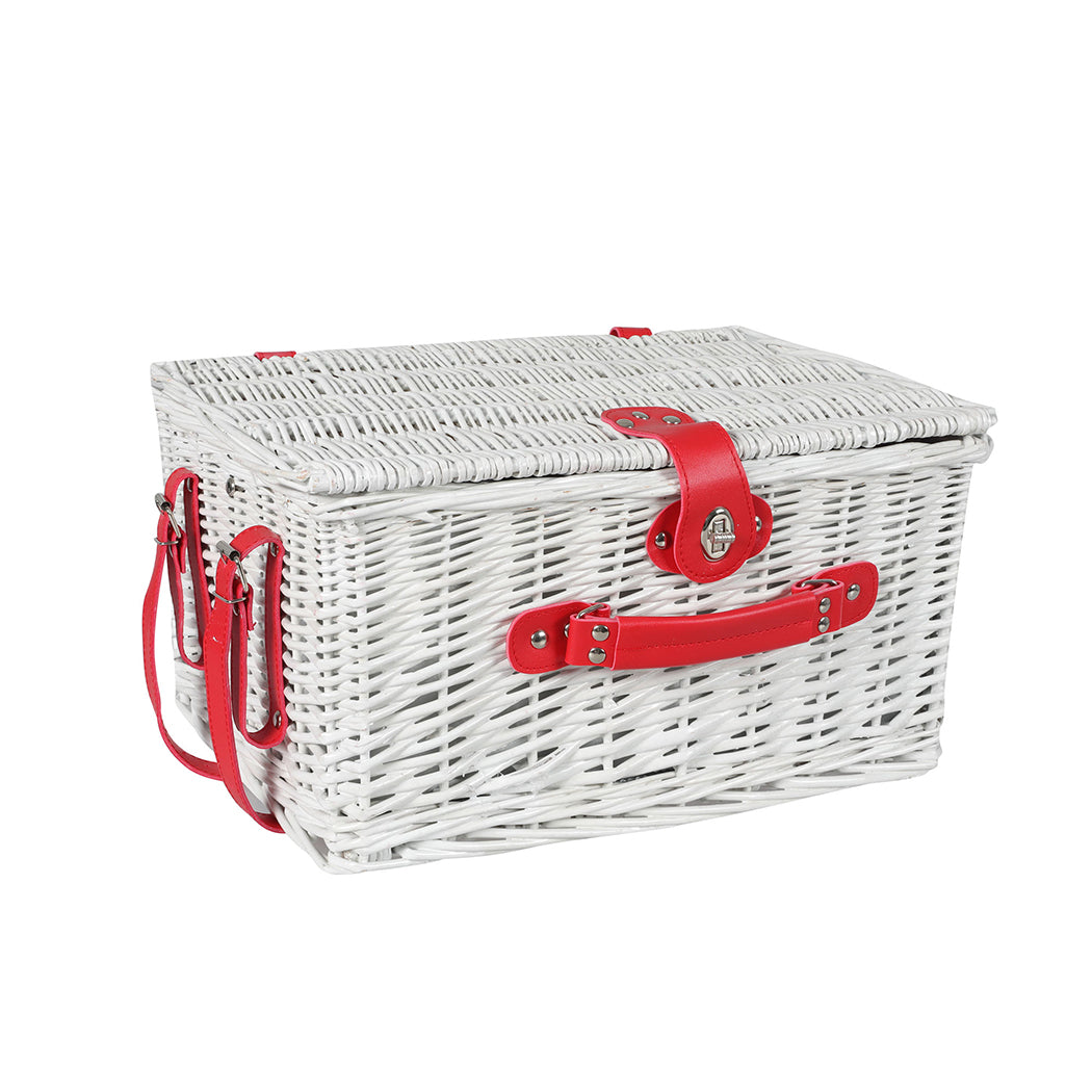 Picnic Basket Set Baskets 4 Person Wicker-2006733308356071425