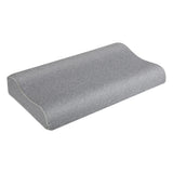 Dreamz Memory Foam Pillow Pillowcase Supprt Grey Rebound