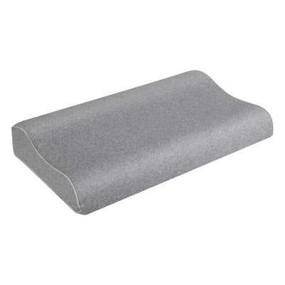 Dreamz Memory Foam Pillow Pillowcase Supprt Grey Rebound