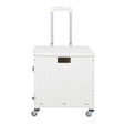 Folding Shopping Trolley Cart Portable Beige-1954802609462317057