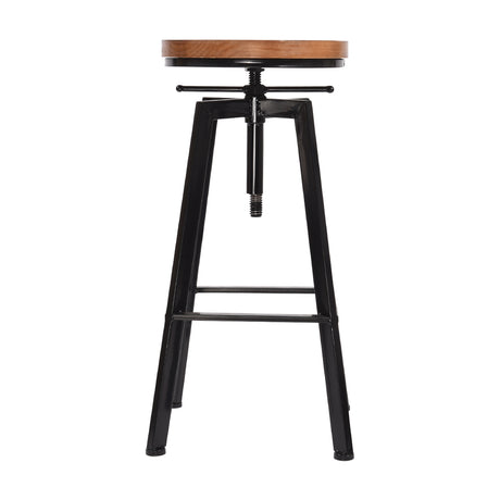 Levede 4x Bar Stools Industrial Kitchen-2006733236696387585