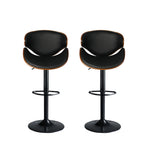 Levede 1x Bar Stools Gas Lift Kitchen Black-2006733238600601601