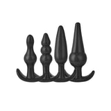 Urway 4 Pack Anal Butt Plug Ass Bum Black