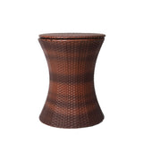 Levede Cooler Ice Bucket Table Bar Outdoor Black and brown-2018816904432586753