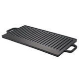 Toque 49.5cm Reversible Cast Iron Griddle Pan Non-Stick